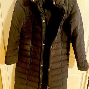 Garnet Hill - size 8 black puffer coat